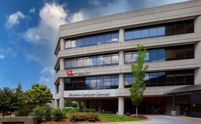 UofL Health – Brown Cancer Center in downtown Louisville. UofL Health photo.